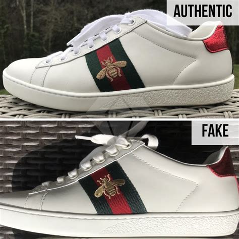 gucci sneaker fake vs real|gucci heart ace sneakers.